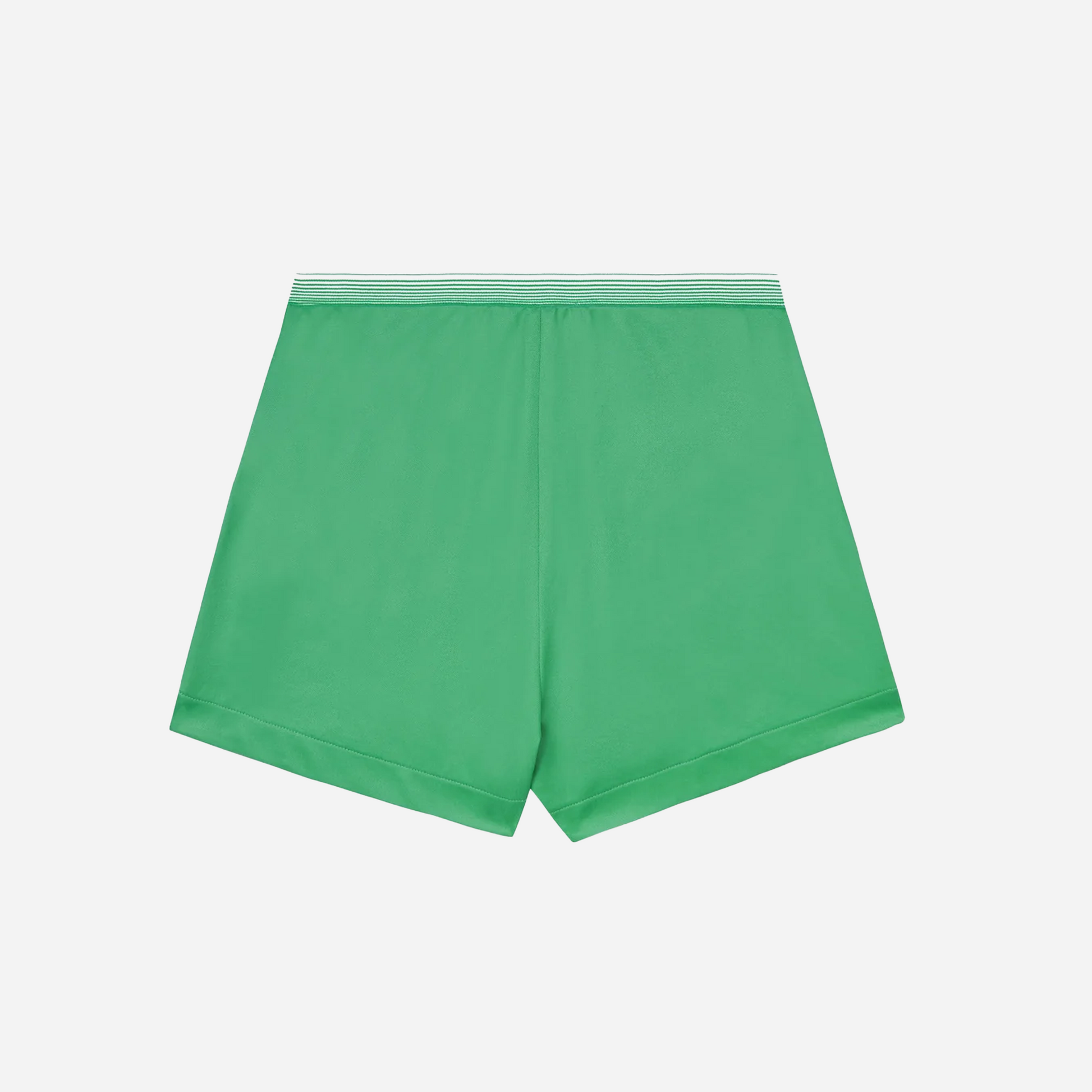 Sporty&Rich Serif Logo Borg Short - Verde/White