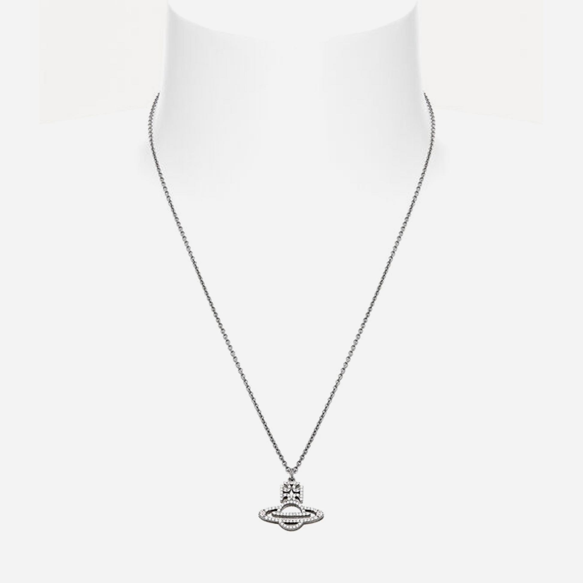 Vivienne Westwood Man. Trudy Pendant Necklace White Cz