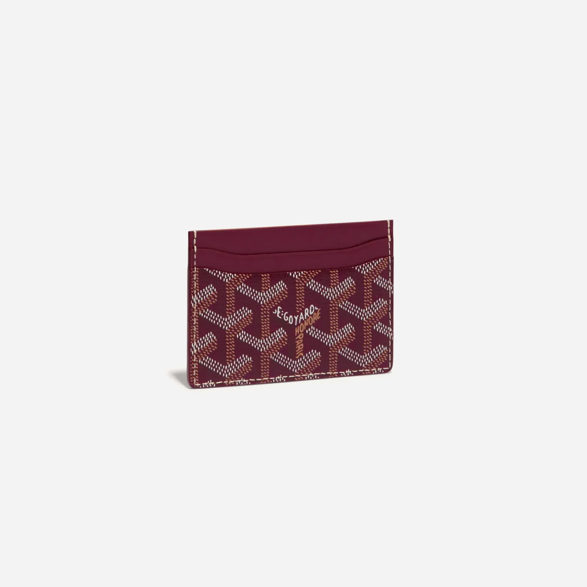 Goyard Saint-Sulpice Card Wallet Burgundy