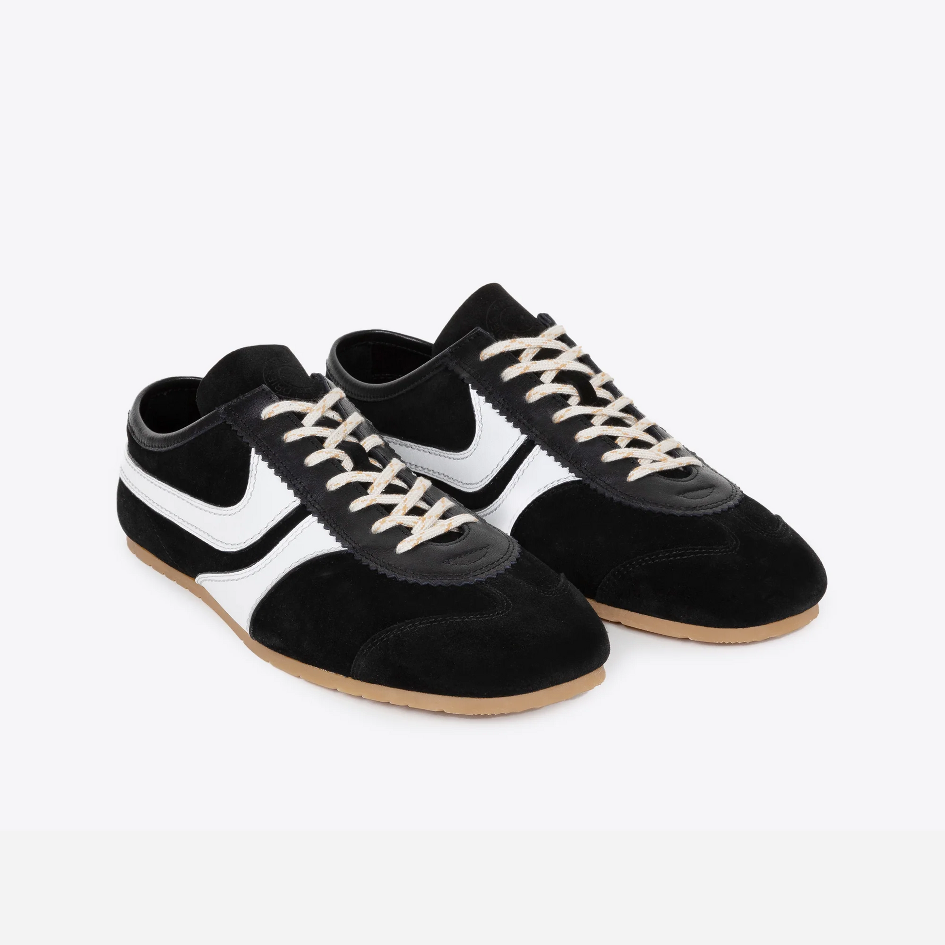 Dries Van Noten Suede Sneakers Black