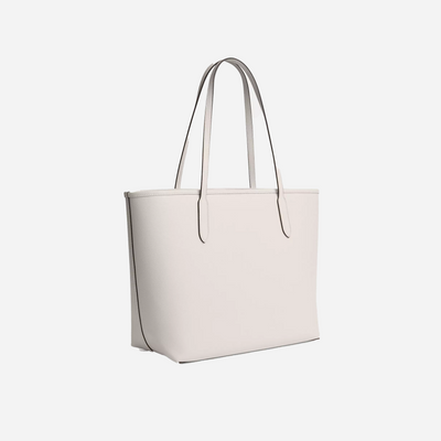Coach City Tote Bag pebbled leather/Gold/Chalk