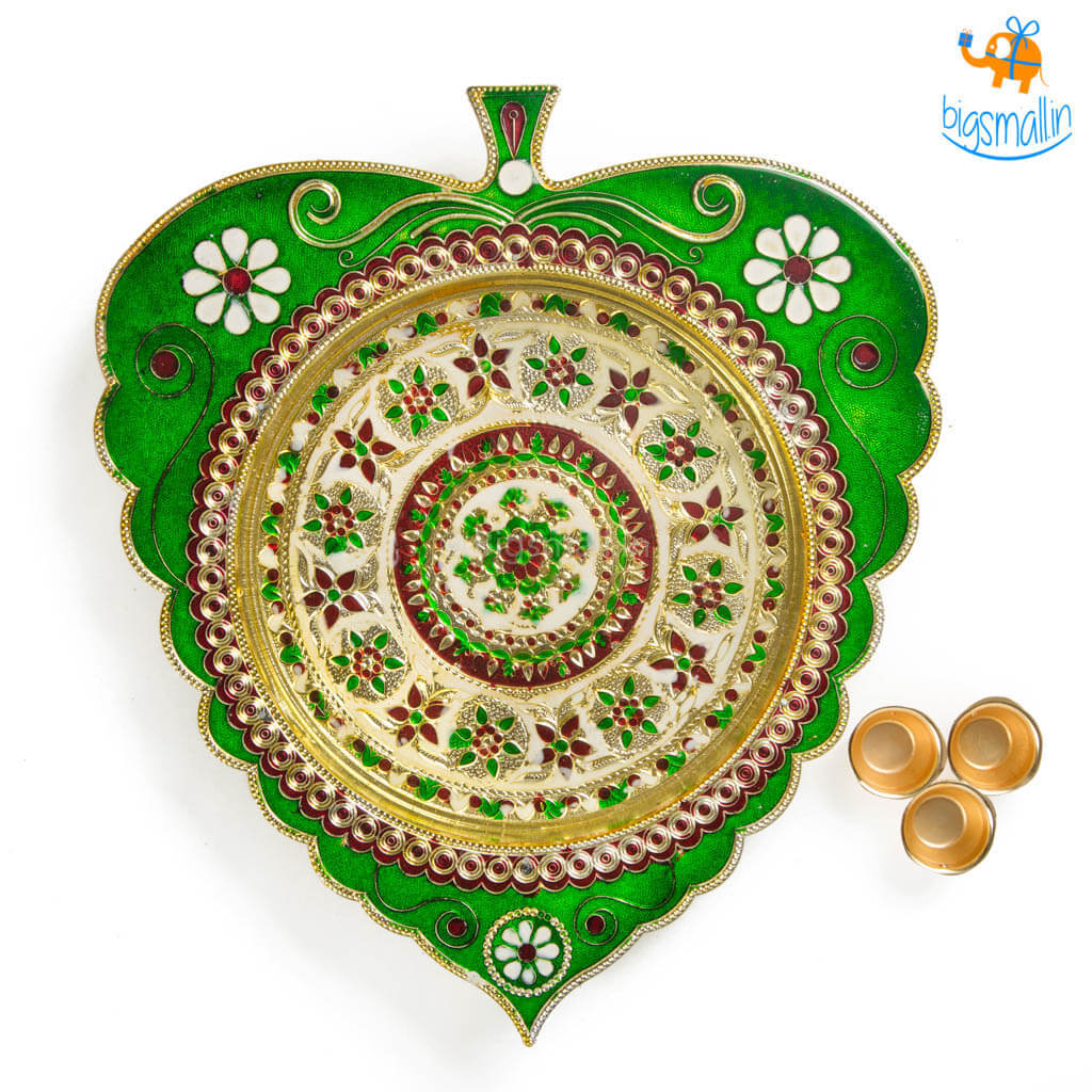 Handcrafted Artisan Pooja Plate