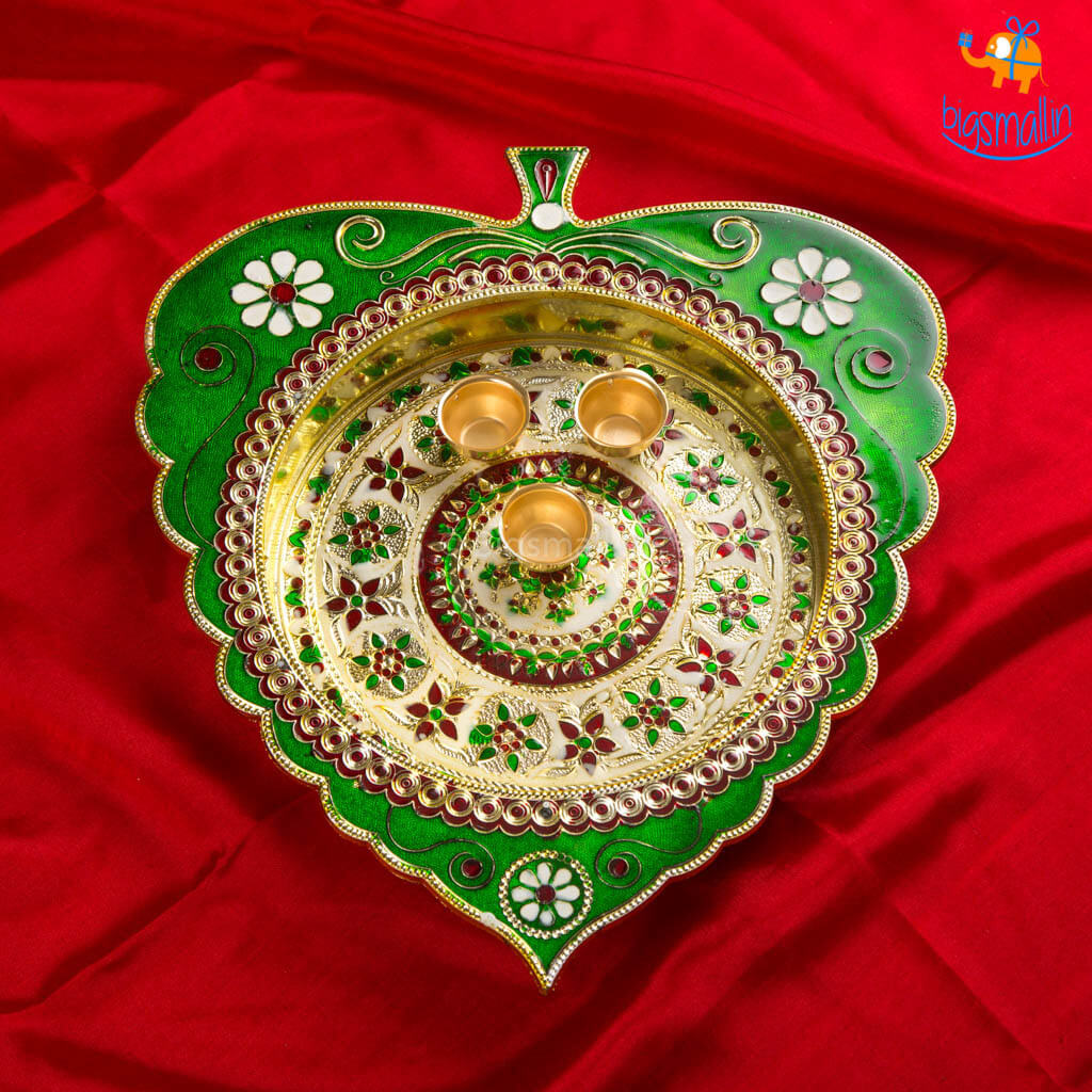 Handcrafted Artisan Pooja Plate