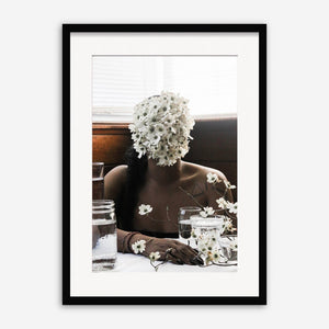 Southern Woman in White Dogwoods Photography Print by Ashley Johnson