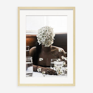 Southern Woman in White Dogwoods Photography Print by Ashley Johnson