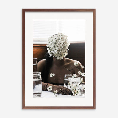 Southern Woman in White Dogwoods Photography Print by Ashley Johnson