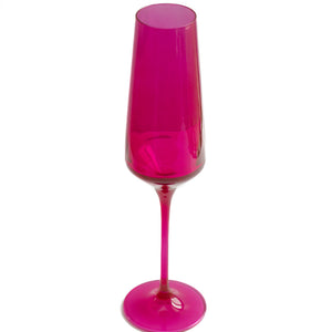 Estelle Colored Champagne Flute - Set of 2 {Viva Magenta (Our Fuchsia)}