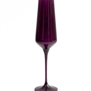 Estelle Colored Champagne Flute - Set of 6 {Amethyst}