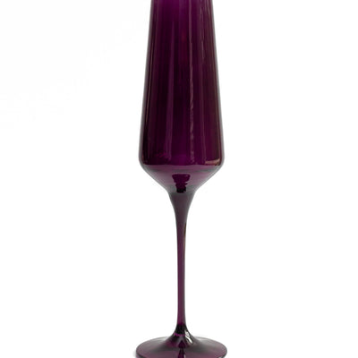 Estelle Colored Champagne Flute - Set of 6 {Amethyst}