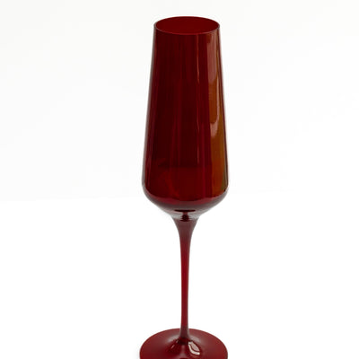 Estelle Colored Champagne Flute - Set of 2 {Red}