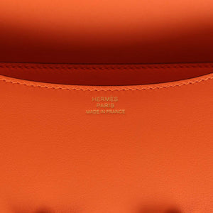 Hermès Constance 18 Orange Swift Gold Hardware