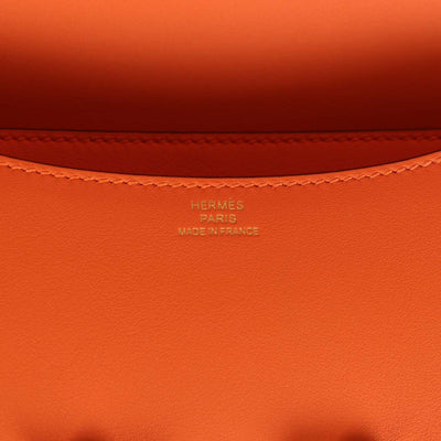 Hermès Constance 18 Orange Swift Gold Hardware