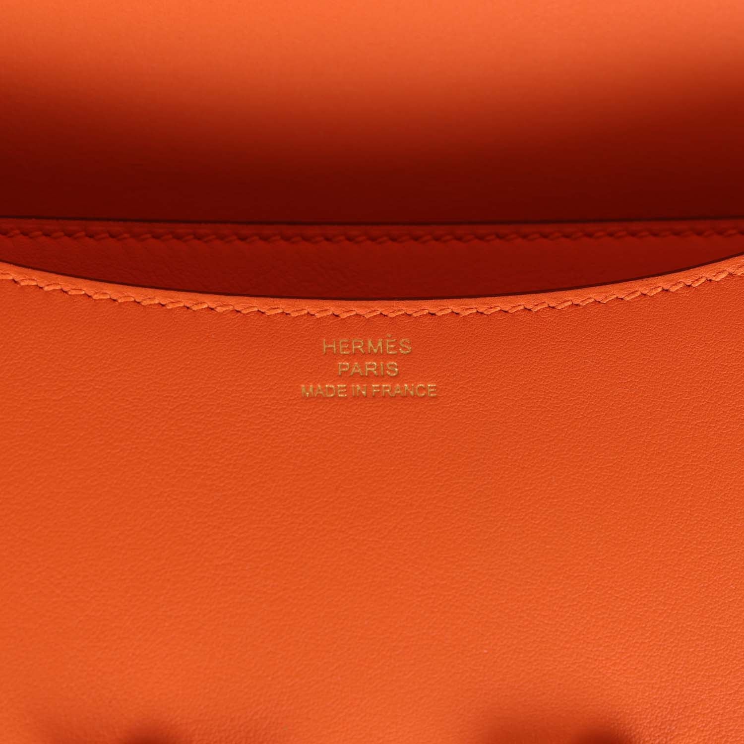 Hermès Constance 18 Orange Swift Gold Hardware