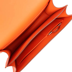 Hermès Constance 18 Orange Swift Gold Hardware