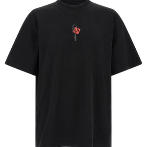 44 Label T-shirt With Padlock Print