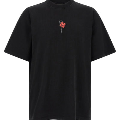44 Label T-shirt With Padlock Print