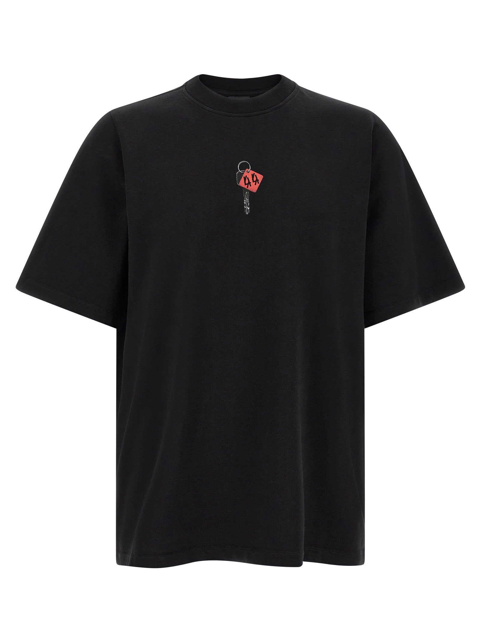 44 Label T-shirt With Padlock Print