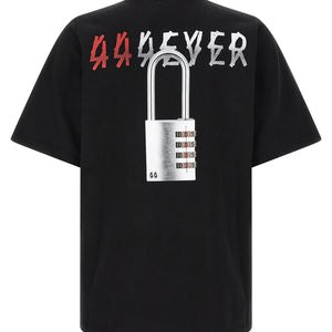 44 Label T-shirt With Padlock Print