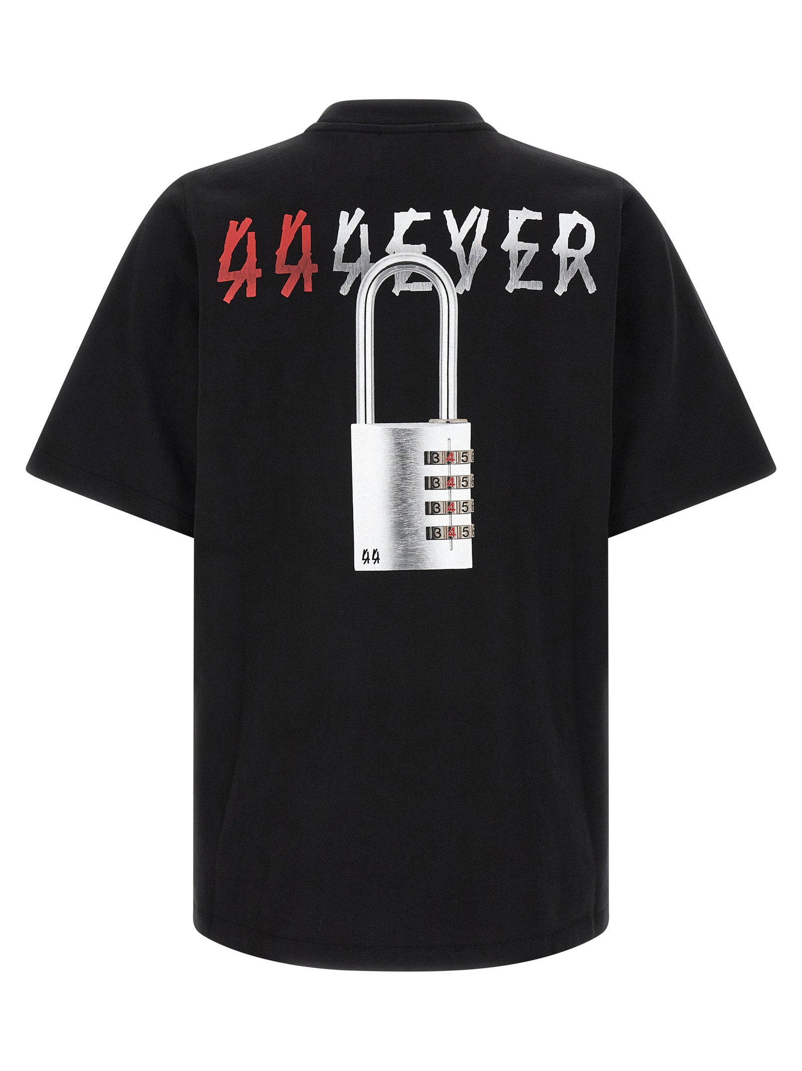 44 Label T-shirt With Padlock Print