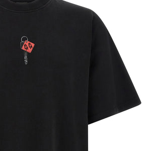 44 Label T-shirt With Padlock Print