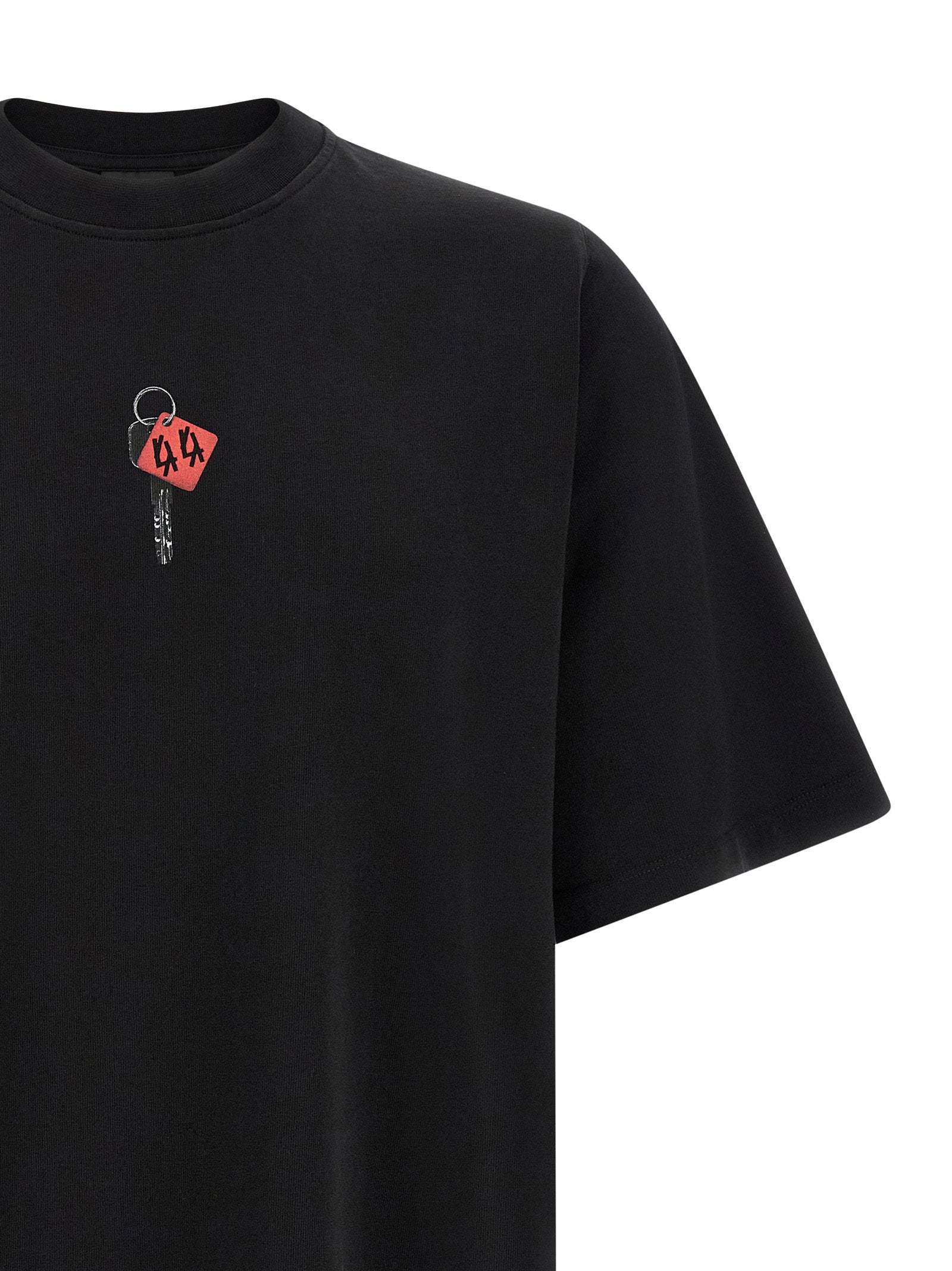 44 Label T-shirt With Padlock Print