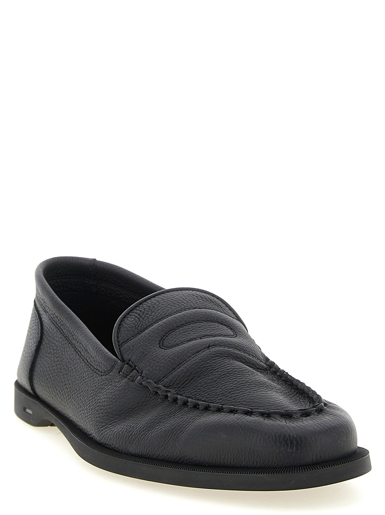 John Lobb Pace Light Grain Loafers