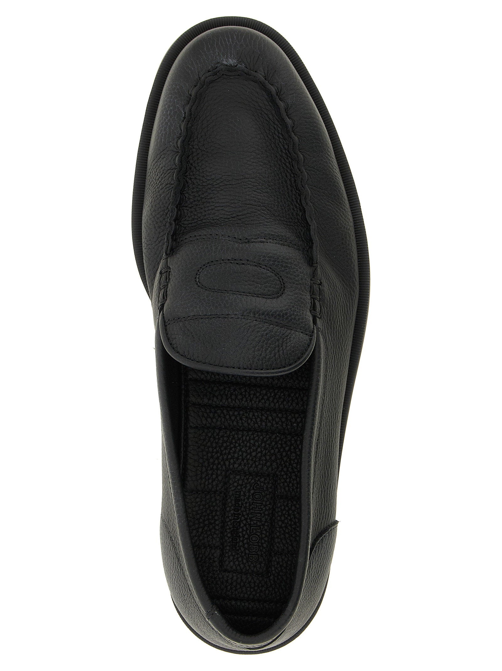 John Lobb Pace Light Grain Loafers