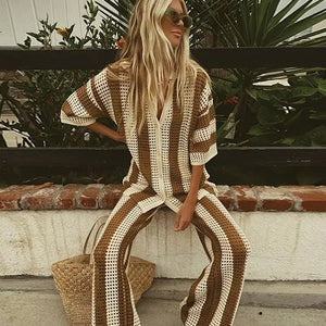 Dorre Top and Pants Resortwear Set