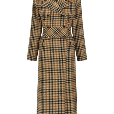 Valentino Garavani Houndstooth Wool Coat