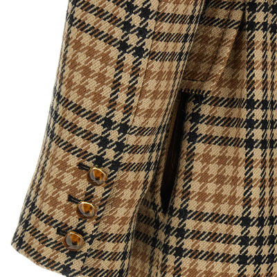Valentino Garavani Houndstooth Wool Coat