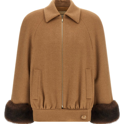 Valentino Garavani Fur Insert Caban