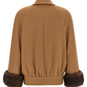 Valentino Garavani Fur Insert Caban