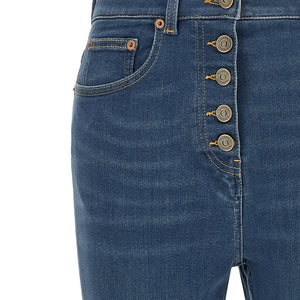Valentino Garavani Lace Insert Jeans