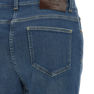 Valentino Garavani Lace Insert Jeans