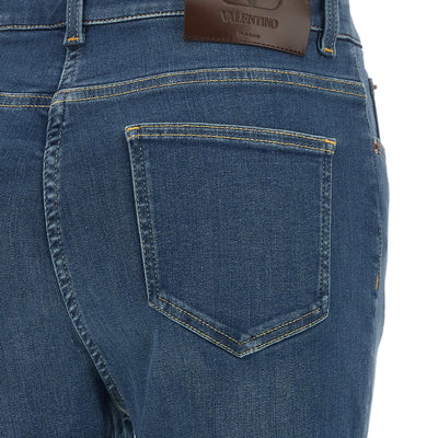 Valentino Garavani Lace Insert Jeans
