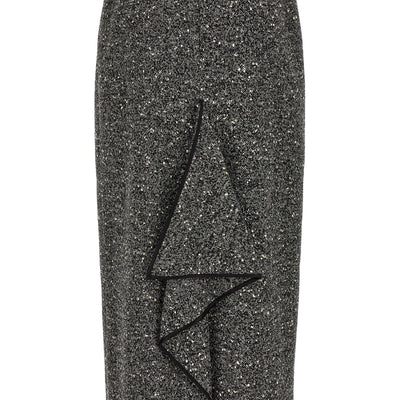 Valentino Garavani Chevron Bouclé Skirt