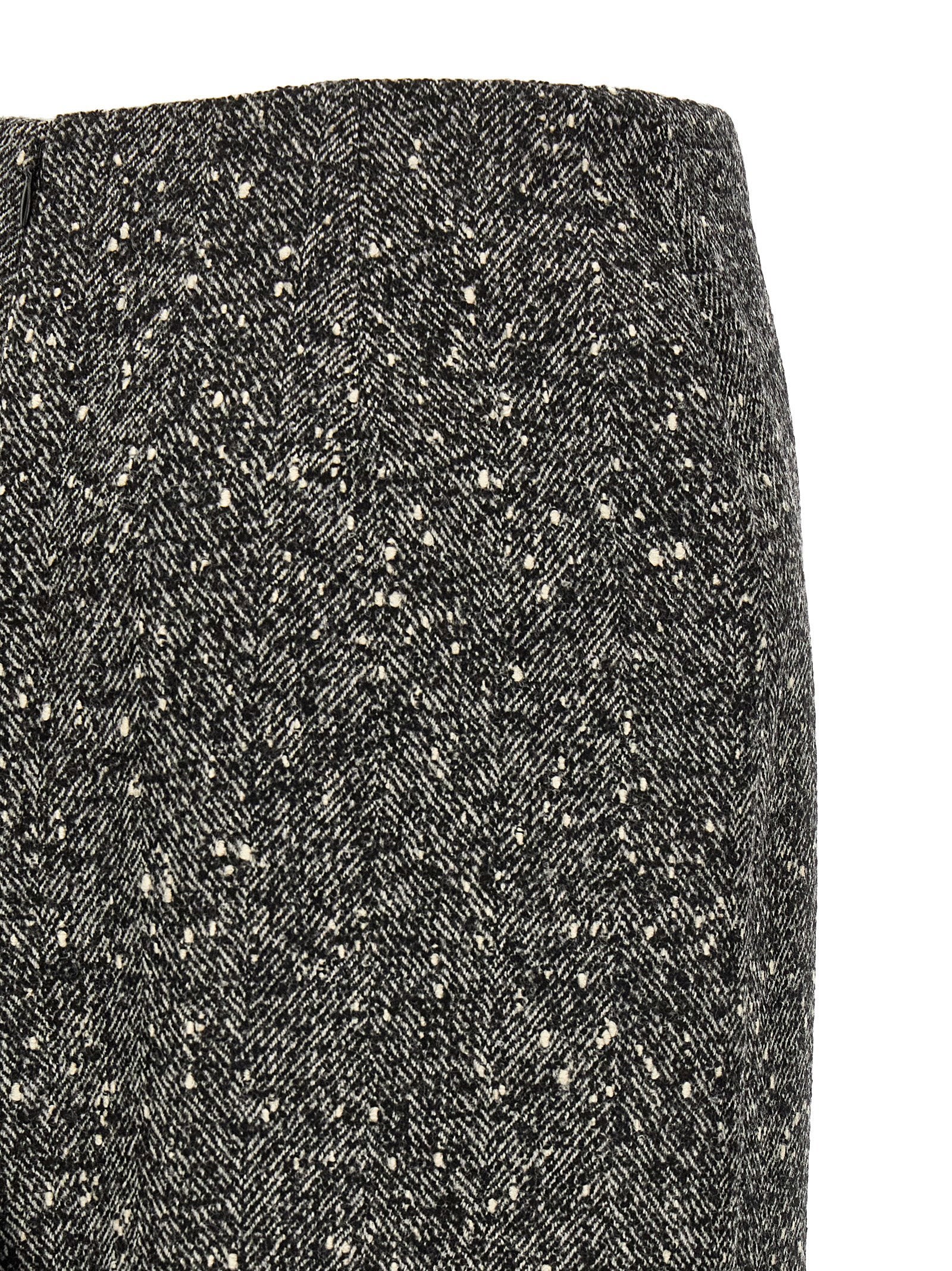 Valentino Garavani Chevron Bouclé Skirt