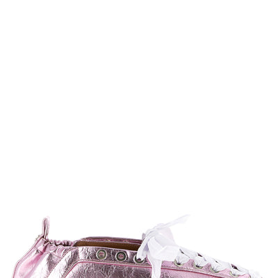 Ganni Lace-up Ballet Flats