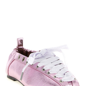 Ganni Lace-up Ballet Flats