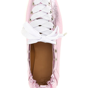 Ganni Lace-up Ballet Flats