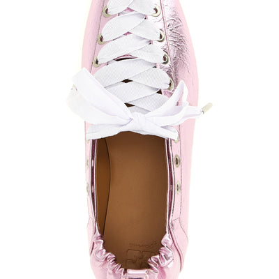 Ganni Lace-up Ballet Flats