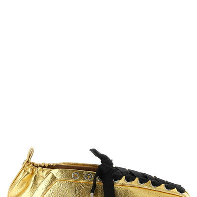 Ganni Lace-up Ballet Flats