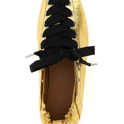 Ganni Lace-up Ballet Flats