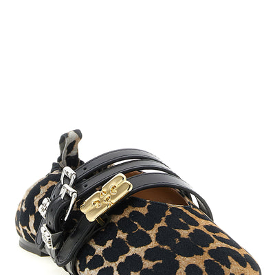 Ganni Sue Triple Ballet Flats