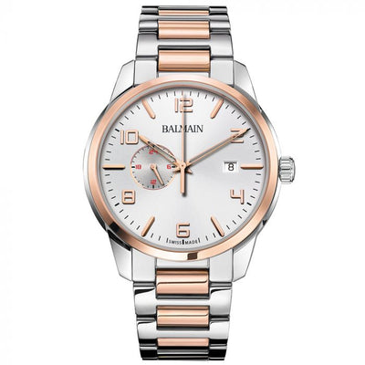 Balmain Madrigal Gmt 24H Silver Dial Men 42mm