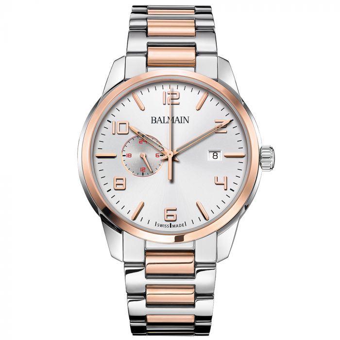 Balmain Madrigal Gmt 24H Silver Dial Men 42mm