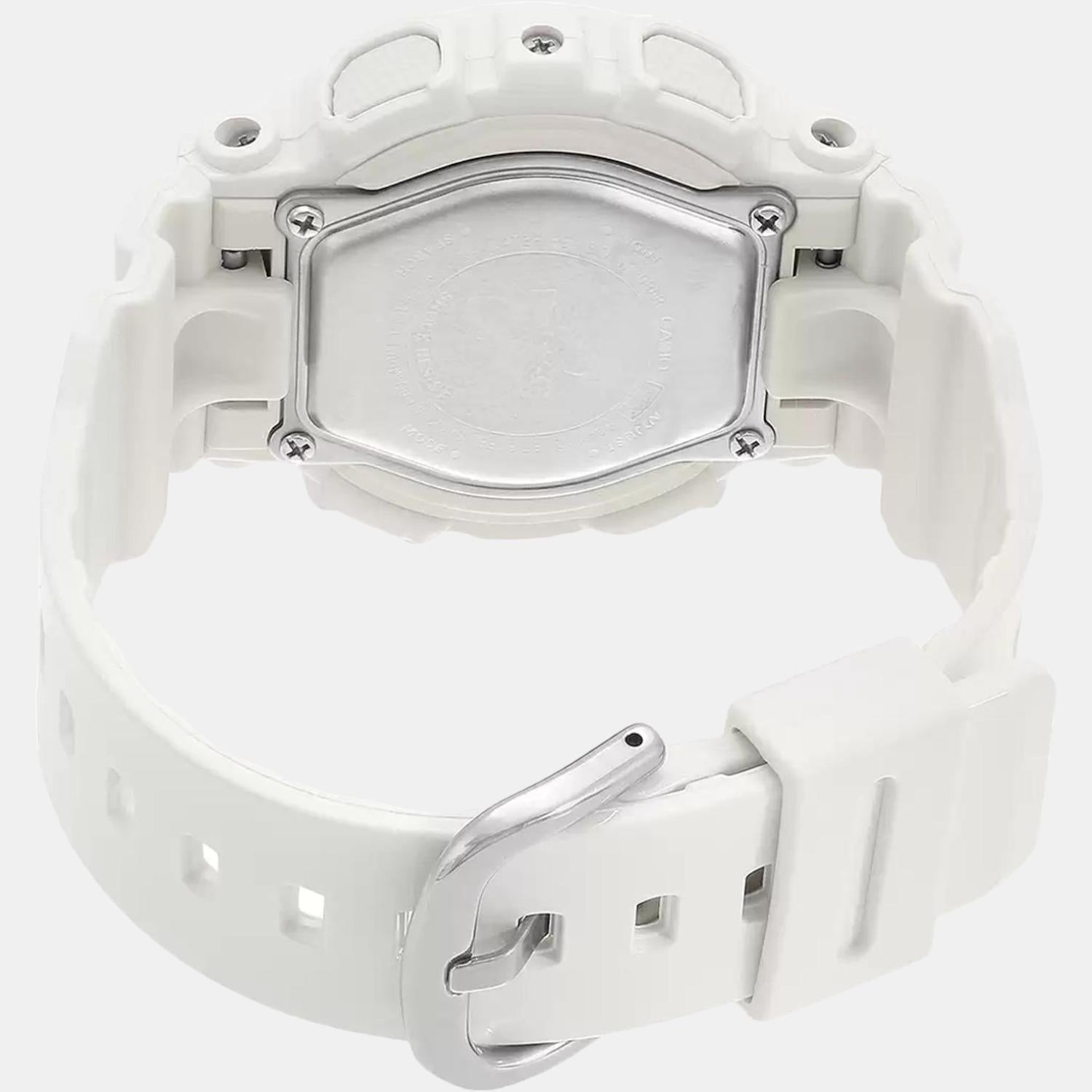 Baby-G Women Quartz Two Tone Dial Analog-Digital Leather Watch B151