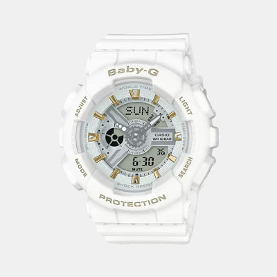 Baby-G Unisex Quartz White Dial Analog Resin Watch B160
