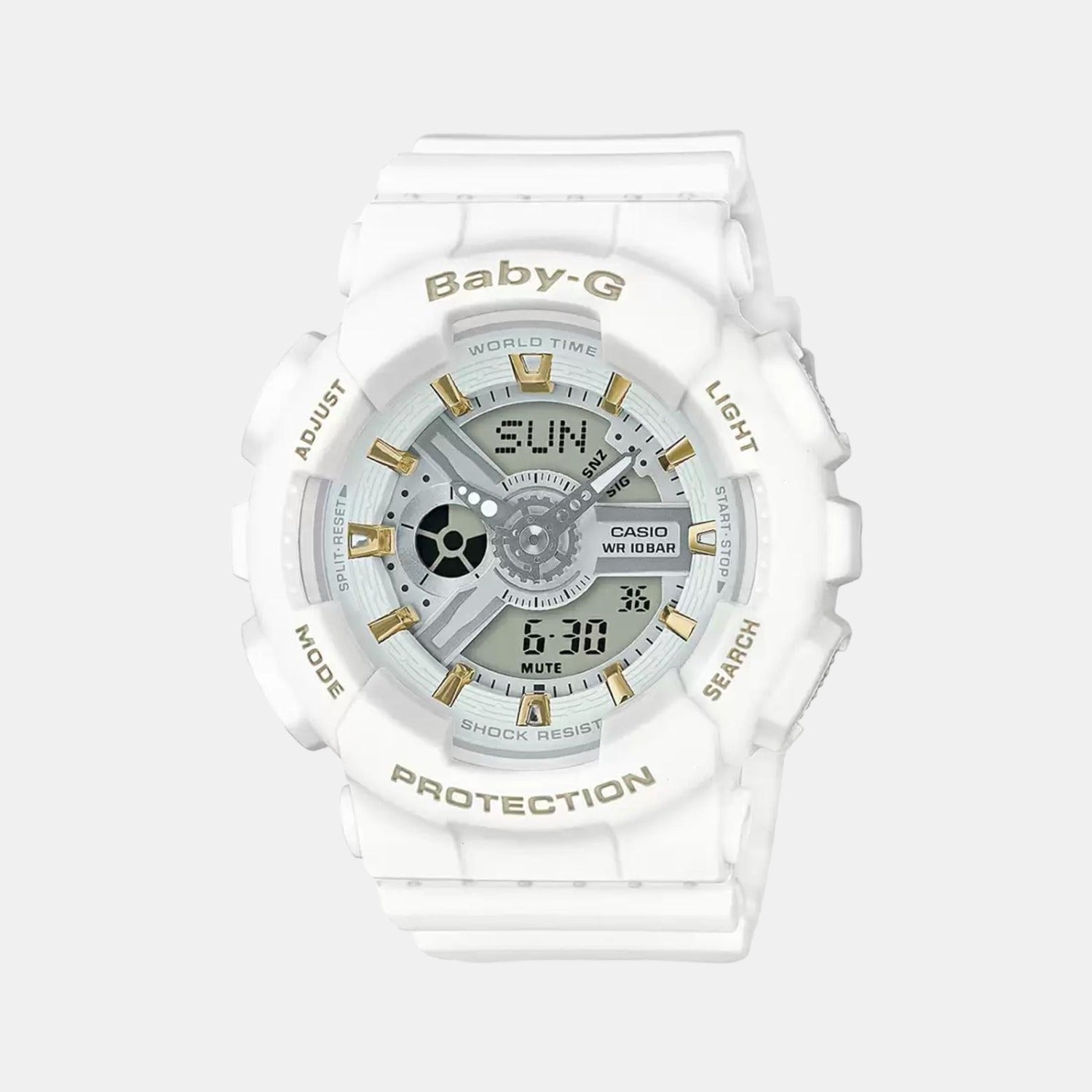 Baby-G Unisex Quartz White Dial Analog Resin Watch B160
