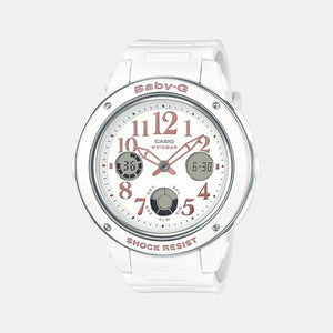 Baby-G Unisex Quartz White Dial Analog Resin Watch B164